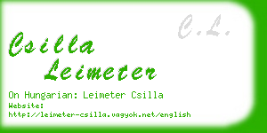csilla leimeter business card